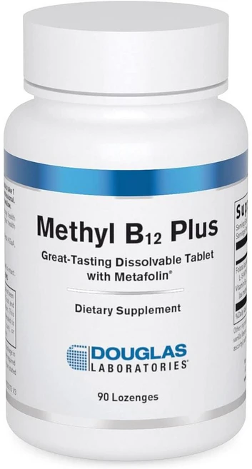 더글라스랩 비타민B12 메틸코발라민 활성엽산 로젠지 Douglas Laboratories Methyl B12 Plus, 90정, 1개 - 쿠팡