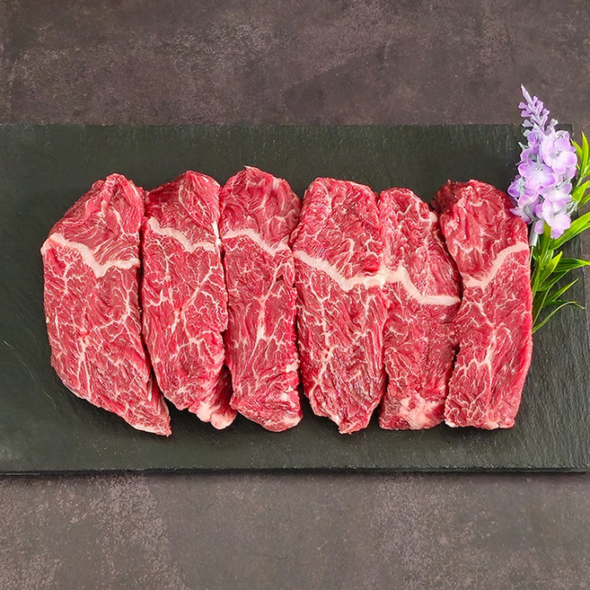 황제한우 1++등급 한우 토시살 구이용 마장동 투뿔 특수부위 (냉장), 1개, 250g