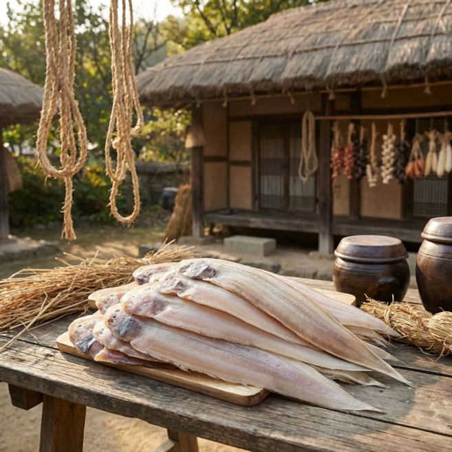 [다정한수산] 군산 손질 내장제거 천일염 간 반건조 박대, 1개, 대(31~33cm) 5미