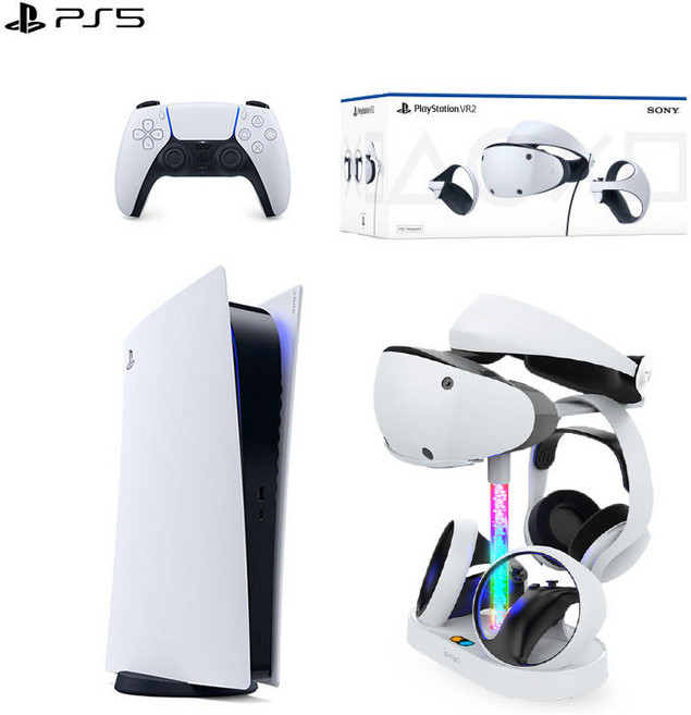 [PS5] 플레이스테이션5(디지털) + PS5 VR2 패키지, PS5 디지털+ PS5 VR2 패키지