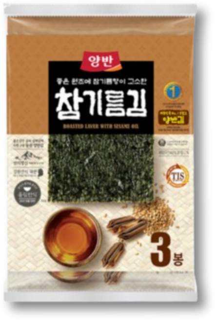 동원 양반 참기름김 전장김, 20g, 3개