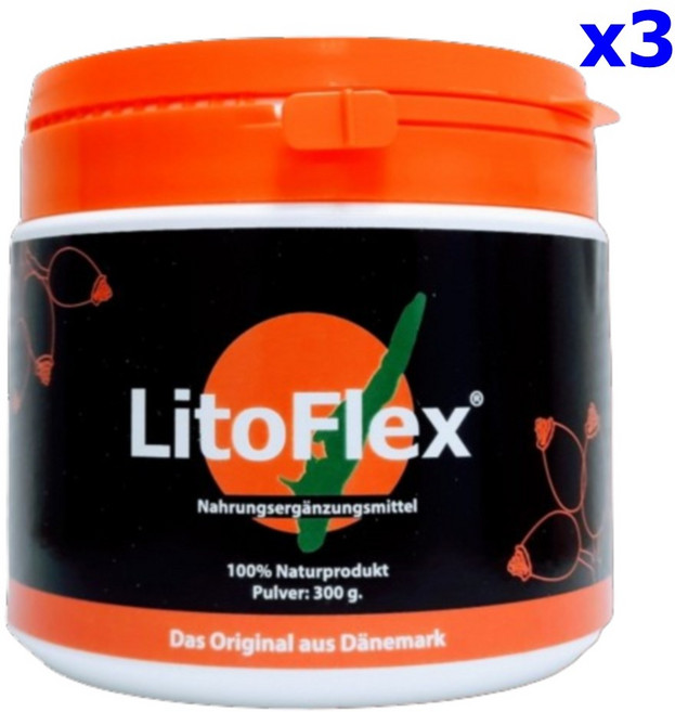 라이토플렉스 Litoflex 로즈힙 덴마크산 파우더형 3팩