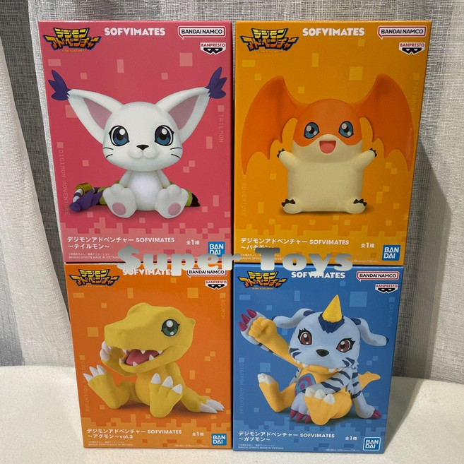日版 數碼寶貝 大冒險 SOFVIMATES 公仔 軟膠 玩具 模型, 1個, 迪路獸