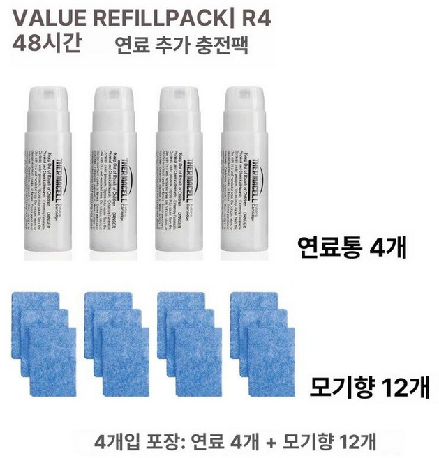 써마셀 Thermacell 야외용 퇴치기 벌레 모기 캠핑, 기본 색상