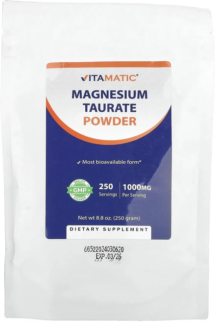 Vitamatic 마그네슘타우레이트 분말 250g(8.8oz), Vitamatic마그네슘타우레이트분말250g88oz, 250g, 1개 - 쿠팡