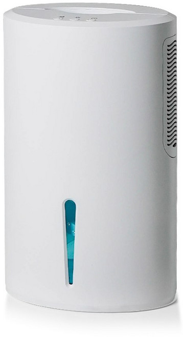 K COTER 미니 공기 제습기 2L 68 OZ 소형 무음 제습기 배수관 자동 닫힘 방 침실 사무실 사용 가능 ble Quiet De idifiers for Home Room 2L, White, Eu 플러그, 1개