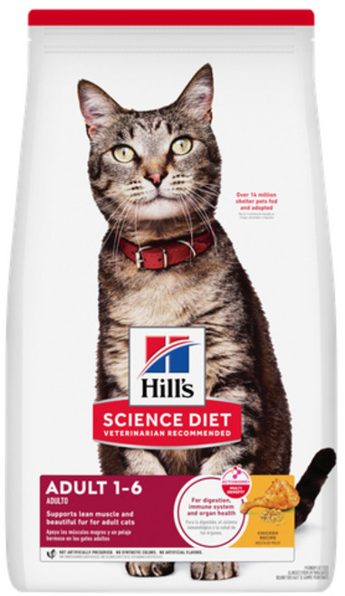 Hill's 希爾思 貓飼料 雞肉 成貓頂級照護, 1個, 4kg(超取限1包), 4kg