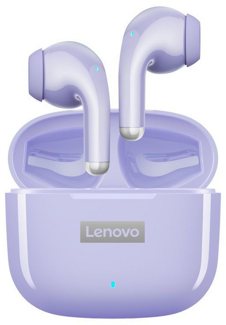 레노버 Lenovo LP40 Pro TWS 무선 블루투스 스포츠 이어폰, Pruple