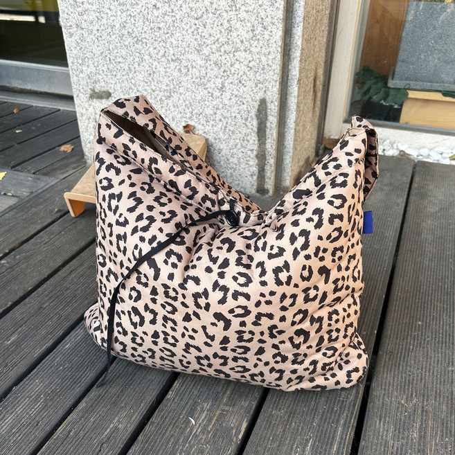 [더햅스] 패딩 호피 여성 숄더 에코 백 구름 가방