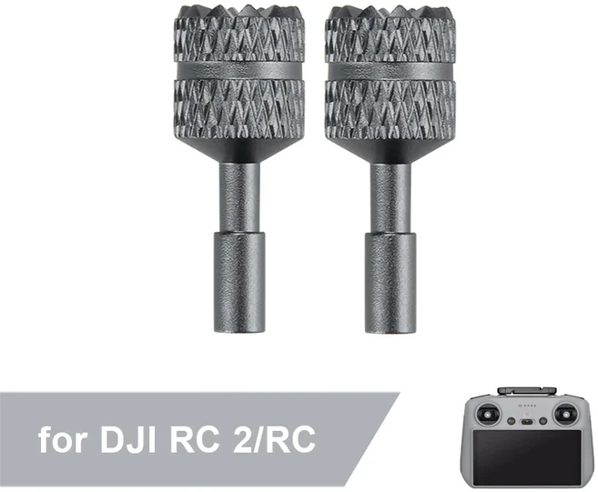 DJI Air 3 RC 2/RC DJI Mini 3 Pro/Mini 3/Mavic Pro/Mini 4 Pro 드론 액세서리용 알루미늄 합금용 원격 제어 조이스틱, 09 1 pair Gray, 1개