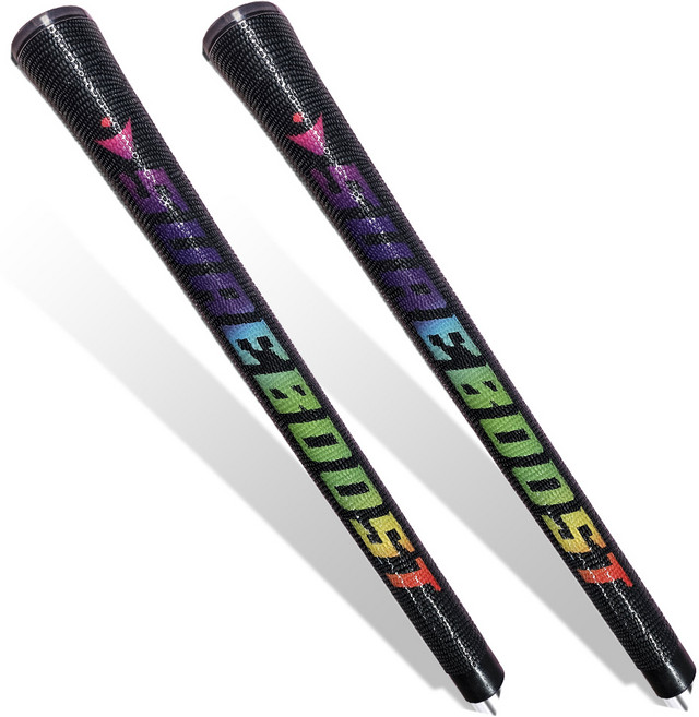 엘라스토머 골프그립 스텐다드 라운드 미끌림방지 드라이버 우드 아이언, 2개, 블랙