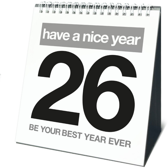 알루이 2026년 심플 탁상 테이블 달력, 1개