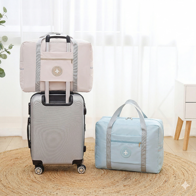 접이식 대용량 여행가방 케리어 결합 보조 보스턴백