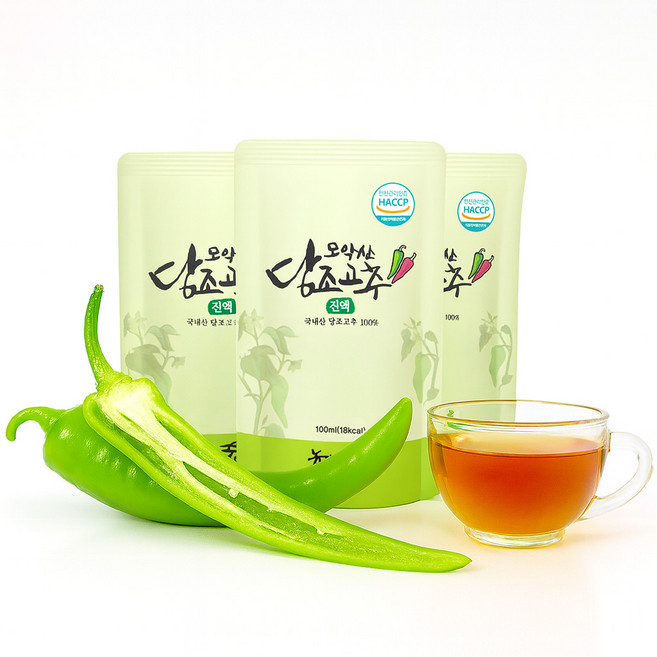 모악산 당조고추 즙 진액 100% 당뇨고추 엑기스 당고추, 30개, 100ml