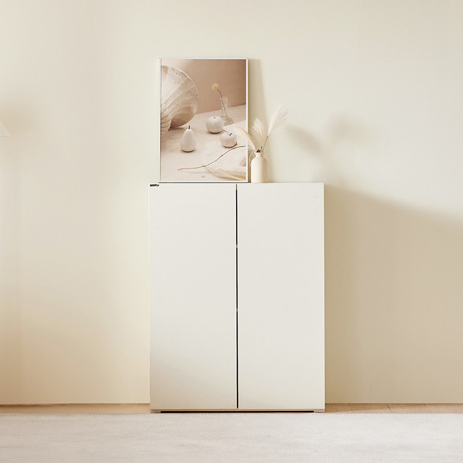 이노센트 플레 800 높은 3단 다용도 수납장 i104134, 화이트