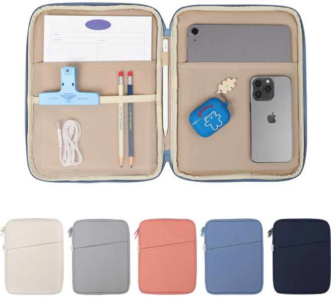 헤이맨 맥북 에어 13인치 M4 M3 A3240 파스텔 파우치 노트북 가방, 핑크(M/13인치)