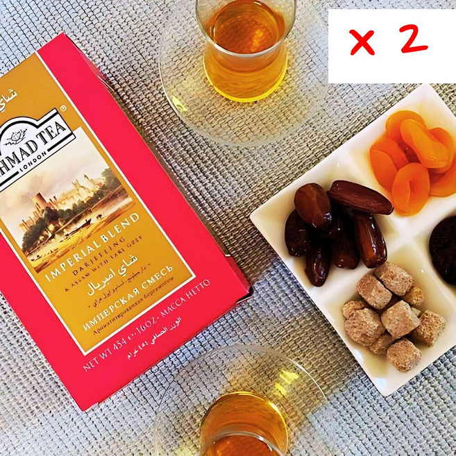 아마드티 임페리얼 블렌드 루즈 리프 블랙 티 페이퍼 카튼, 2개, 1개입, 454g