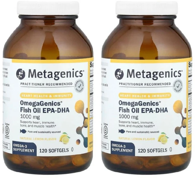 1+1 메타제닉스 오메가제닉스 피쉬오일 EPA-DHA 1000mg 소프트젤120정 오메가3 fishoil 생선오일, 120정 - 쿠팡