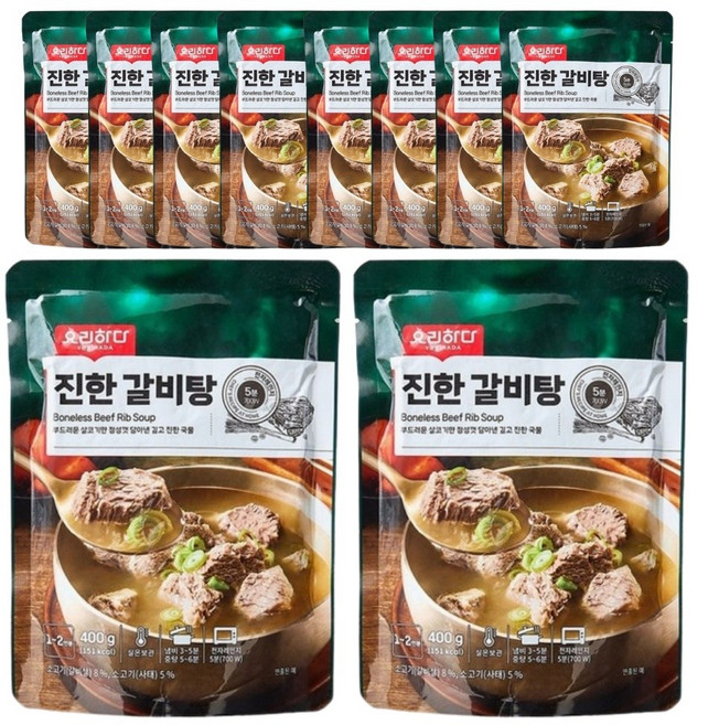 요리하다 진한 갈비탕, 10개, 400g
