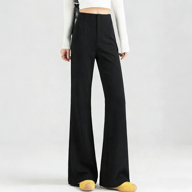 샤일리 여성 스판 세미 부츠컷 팬츠 3단기장 빅사이즈까지