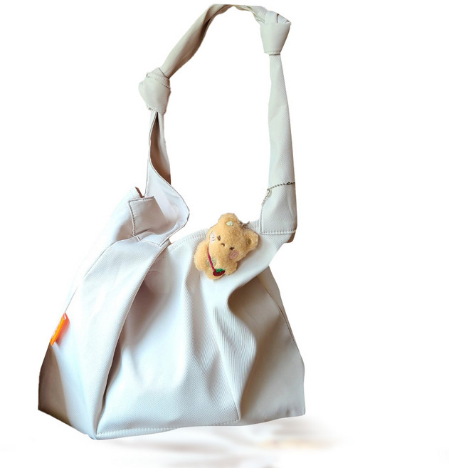 곰돌이 키링 크로스백 아이보리 방수