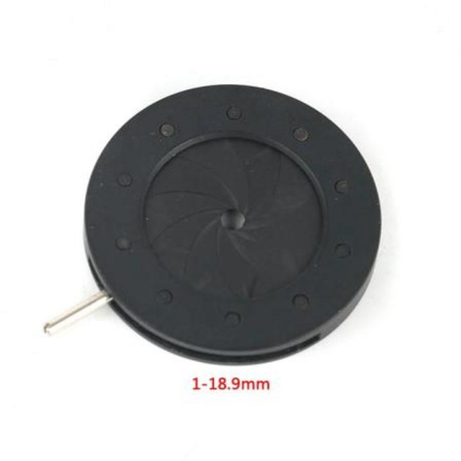 증폭 직경 1-12mm 12 블레이드 줌 광학 조리개 조리개 콘덴서 디지털 카메라 현미경 어댑터 용, 1개