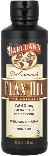 개·고양이 아마씨유 355ml | Barlean’s Pet Essentials Flax Oil - 쿠팡