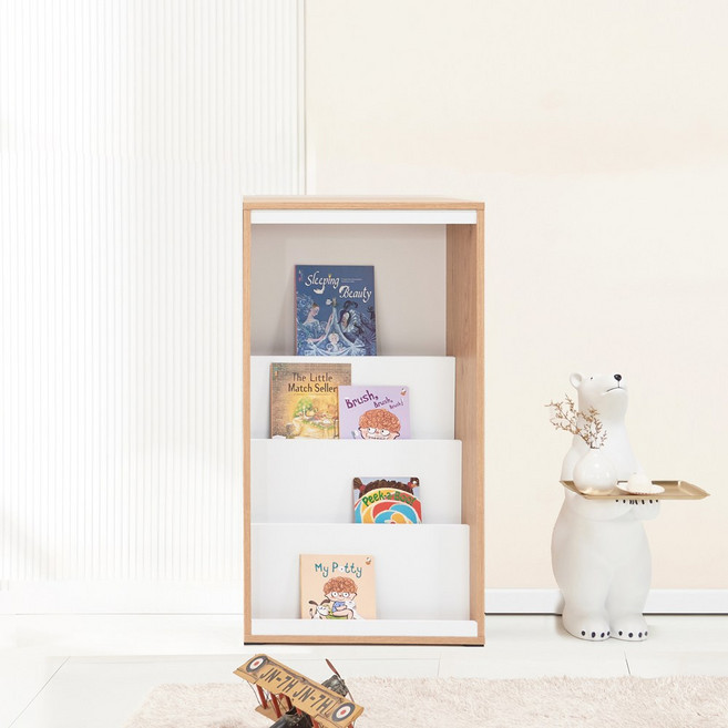 보네드 코코시리즈 미니 작은 전면 책장, 600 책장, 아카시아