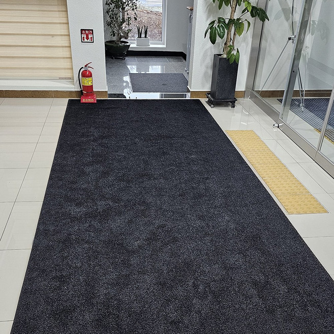 레인매트 현관 업소용 사무실 출입구 도어 입구 바닥 발판 발매트 카페트, 1개, 블랙그레이 맞춤사이즈
