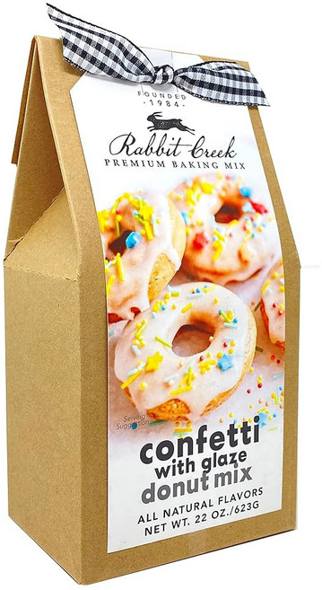 Rabbit Creek 래빗 크릭 색종이 도넛 믹스와 케이크 프로스팅 - 도넛 베이킹 믹스 미니 글레이즈, 1개