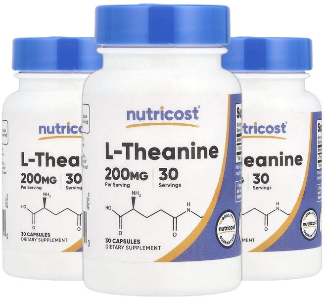 뉴트리코스트 L-테아닌 200mg, 30정, 3개 - 쿠팡