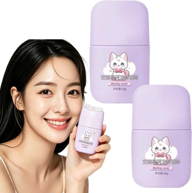 픽클리 잔머리 픽서 스틱 헤어마스카라 잔머리 정리 초강력 고정 방수 땀방지 투명 헤어왁스, 2개, 80g