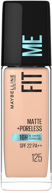 Maybelline Maybelline New York Fit Me Matte Liquid Foundation Shade, Shade 125 Nude Beige, 1개, 30ml