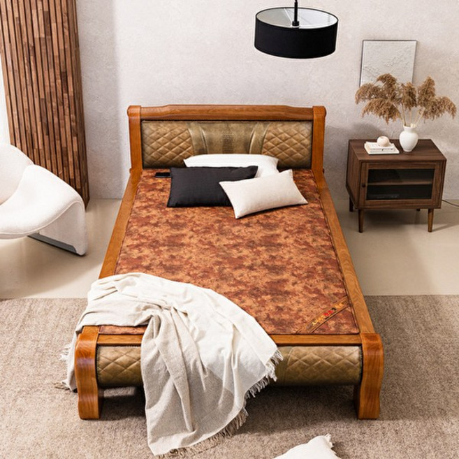 구들장건강 [전용패드증정]라온SS 슈퍼싱글 황토숯볼 흙침대, 브라운, 라온SS 슈퍼싱글 황토숯볼 흙침대