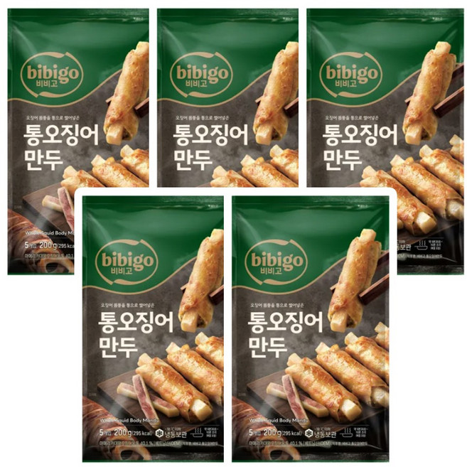 CJ 비비고 통오징어 만두, 5개, 200g