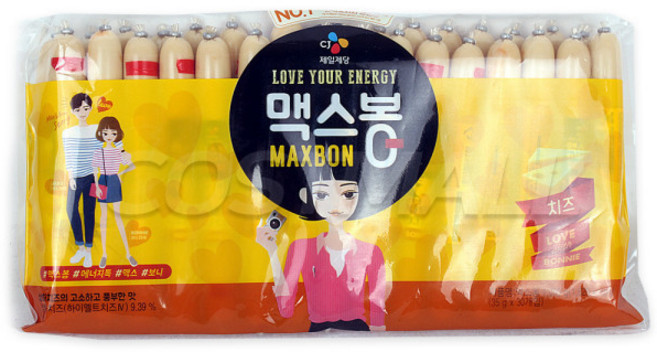 CJ 맥스봉 치즈 30개 1050g 소세지 코스트코, 1.05kg, 1개