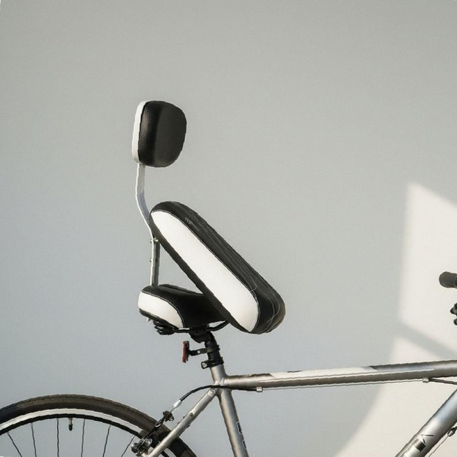 자전거 뒷좌석 등받이 쿠션 짐받이 안장 블랙 동승자 보조 시트, 1개, 상세페이지 참조