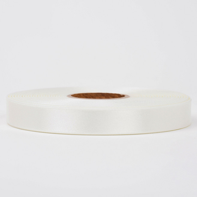 리본끈 공단리본 주자리본 크리스마스리본 15mm, 2.백아이보리색
