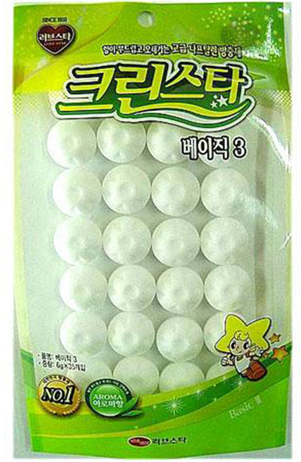 크린스타 나프탈렌 방충제 베이직3 35매입, 1개, 4g