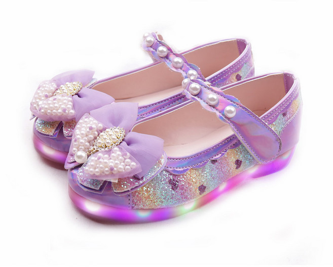 풋풋 진주가득품은 LED 구두 여아구두 유아구두 불빛구두 봄구두 가을구두 신학기구두 공주구두 아기구두 키즈구두 메리제인 라이팅구두