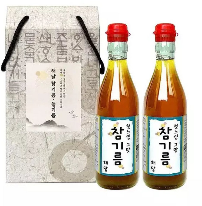 하프클럽/오티마트해달 참기름 350ml 2병 케이스포함
