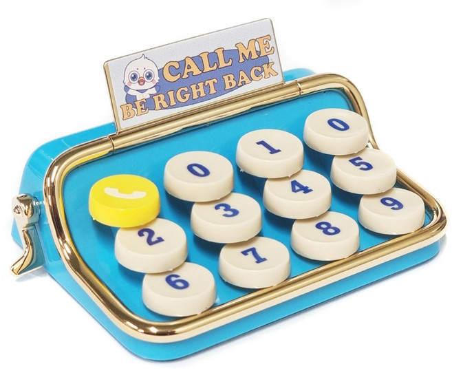 락모터스 차량 기계식 키보드 주차번호판 전화번호 연락처 차번호판 레트로 새차선물 인테리어, 1개, 블루