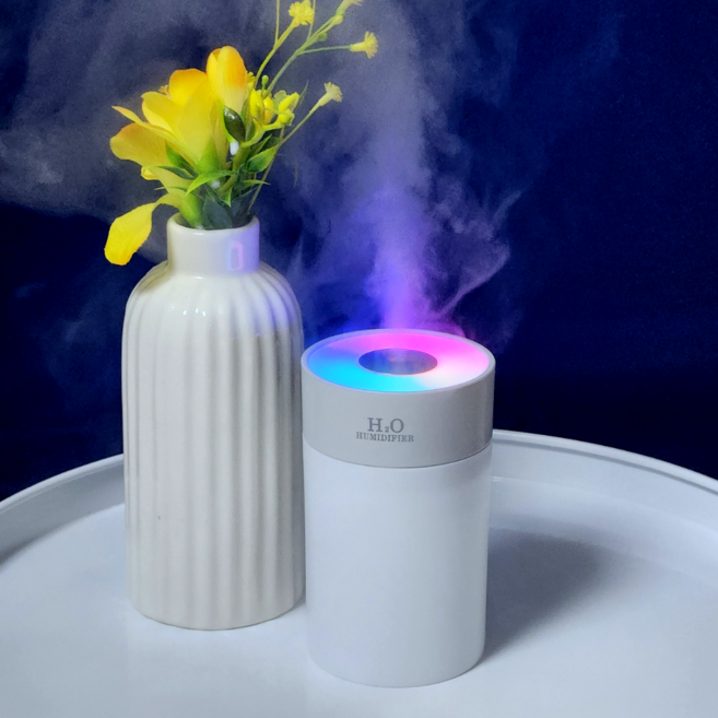 탁상용가습기 원룸 차량 책상용 사무실용미니 가습기 호호의픽, 모던 화이트