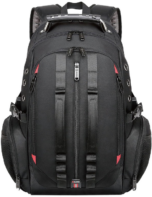 BANGE超大容量帆布背包 黑色 男士旅行筆電包