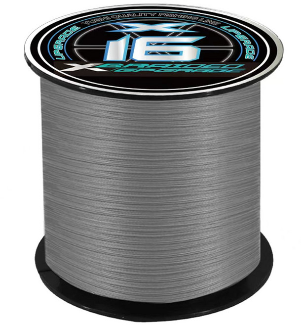 YGK PE 16합사 일본 사선 PE 낚싯줄 500/1000m 로열 낚싯줄 바다 낚싯줄 끊어지지 않는 낚싯줄 오리지널 라인, 1개, 회색 16 합사1000M