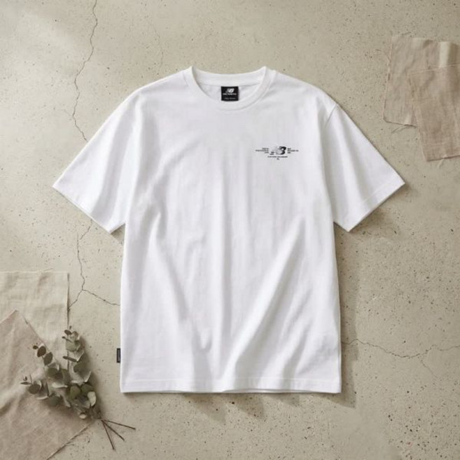 뉴발란스 남녀공용 프로즌 백 그래픽 티셔츠 - 10 White NBNEFB1523 Co.1697616