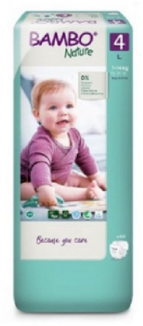 밤보네이처 밤보 그린 대용량 기저귀 밴드형, 4단계, 96매