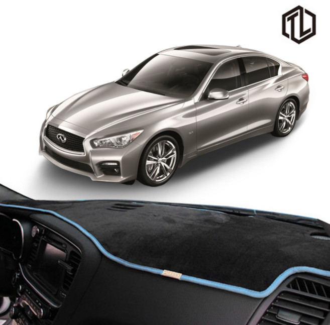 톨른 인피니티 Q50 논슬립 벨벳 대쉬보드커버, 1개, 센터스피커 유