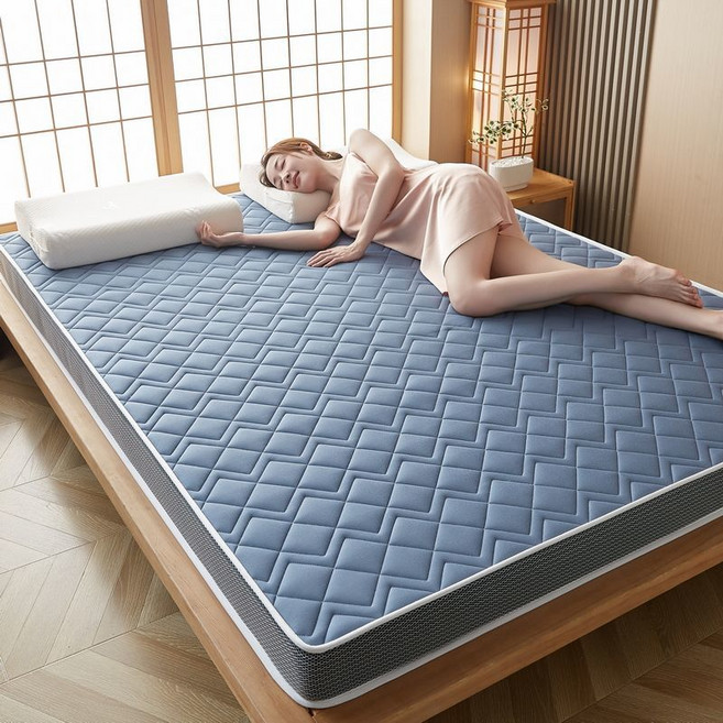 加厚立體乳膠床墊 台灣現貨24H 四季通用 不易塌陷 厚度10公分 A類母嬰級 進口泰國乳膠, 高品質乳膠-藍色-10公分,150*200公分【雙人標準】