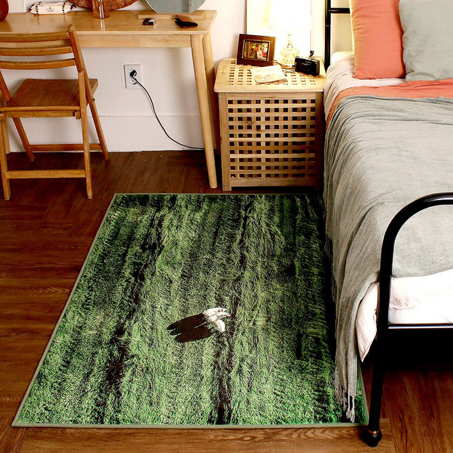 워셔블 극세사 양떼목장 감성 주방 발매트 풍경 거실 침실 러그 카페트 2size, ranch 150x100cm